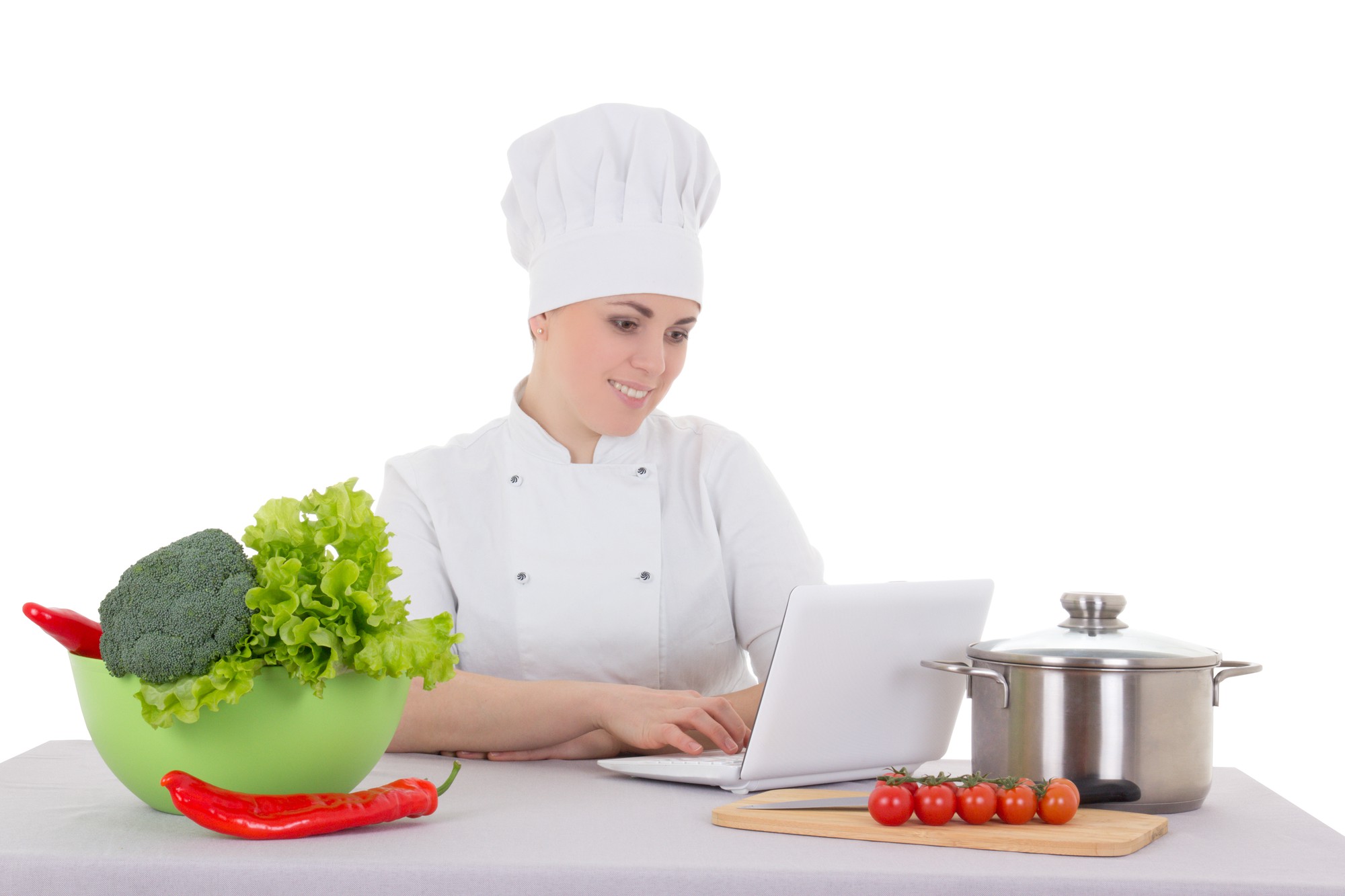 Chef in videocall durante una lezione